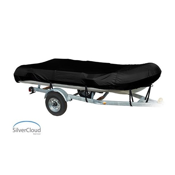 Eevelle Boat Cover INFLATABLE, Outboard Fits 22ft 6in L up to 111in W Black SCINF22111B-BLK - main